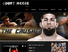 Tablet Screenshot of courtmcgee.com